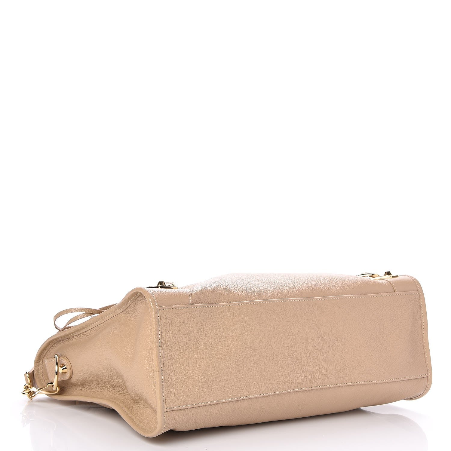 Balenciaga Shiny Goatskin Gold Metallic Edge Hardware City Beige Sahara 4 of 7