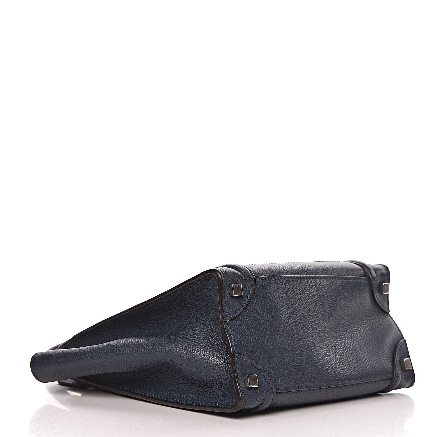 Celine Drummed Calfskin Micro Luggage Orage 4 of 20