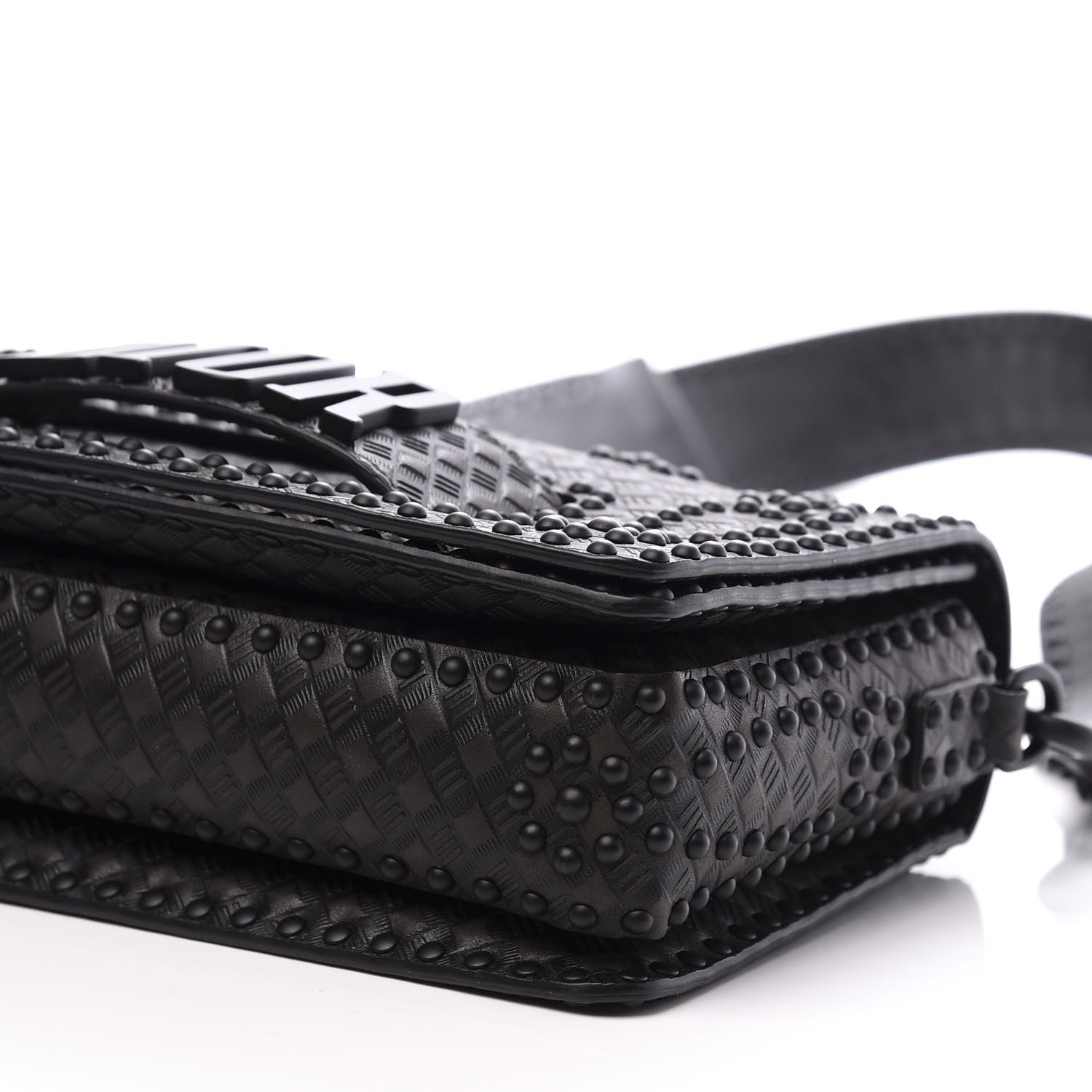 Christian Dior Calfskin Studded Dio(r)evolution Flap Bag Black 8 of 9