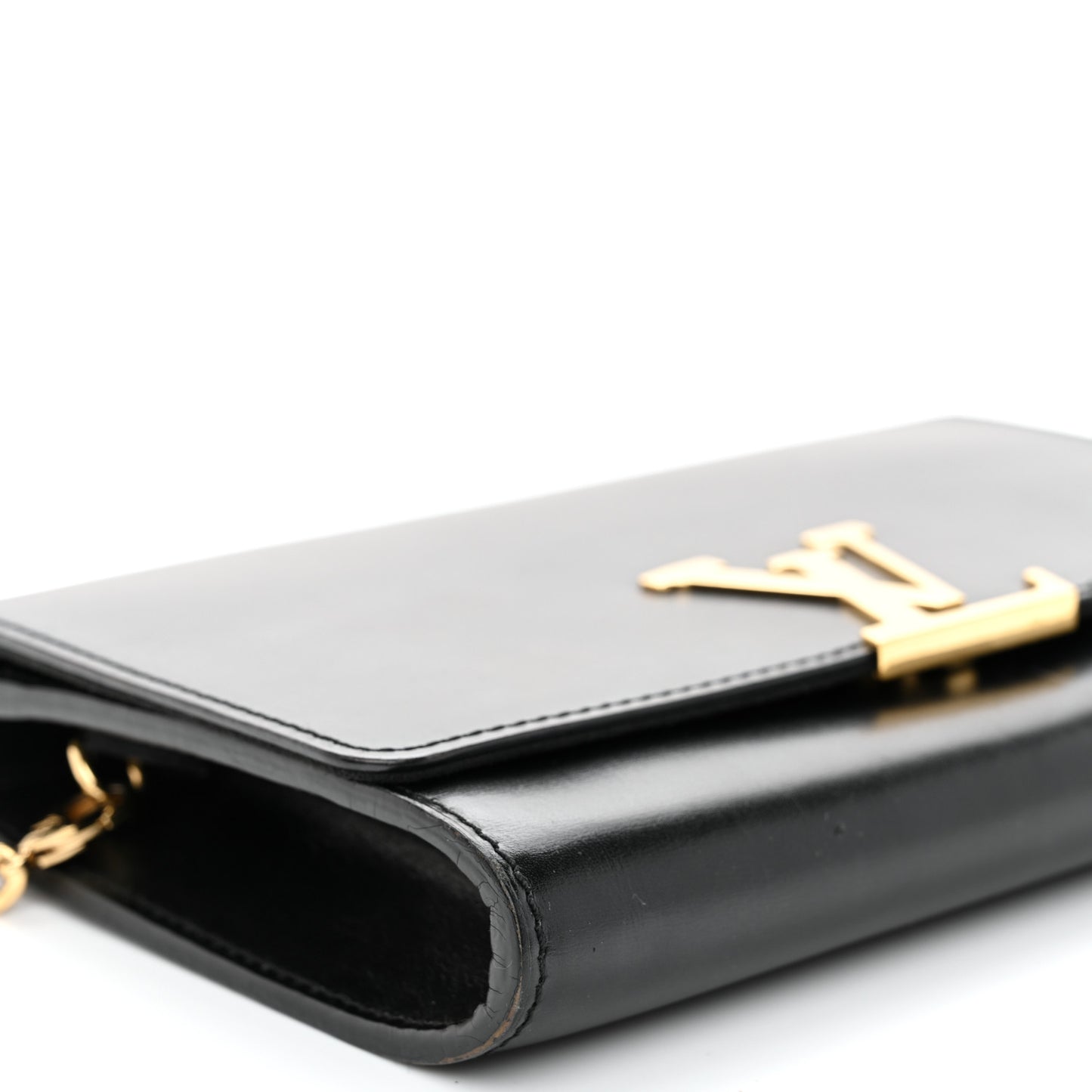Calfskin Chain Louise GM Black