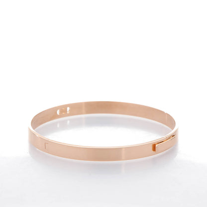 Hermes 18K Rose Gold Diamond PM H D'Ancre Bracelet SH 3 of 6