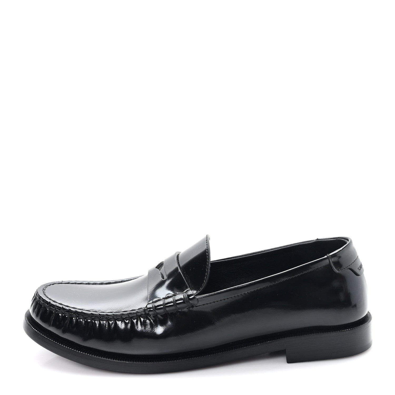 Saint Laurent Magnum Lux Chunky Le Loafer Penny Slippers 38.5 Black 1 of 10