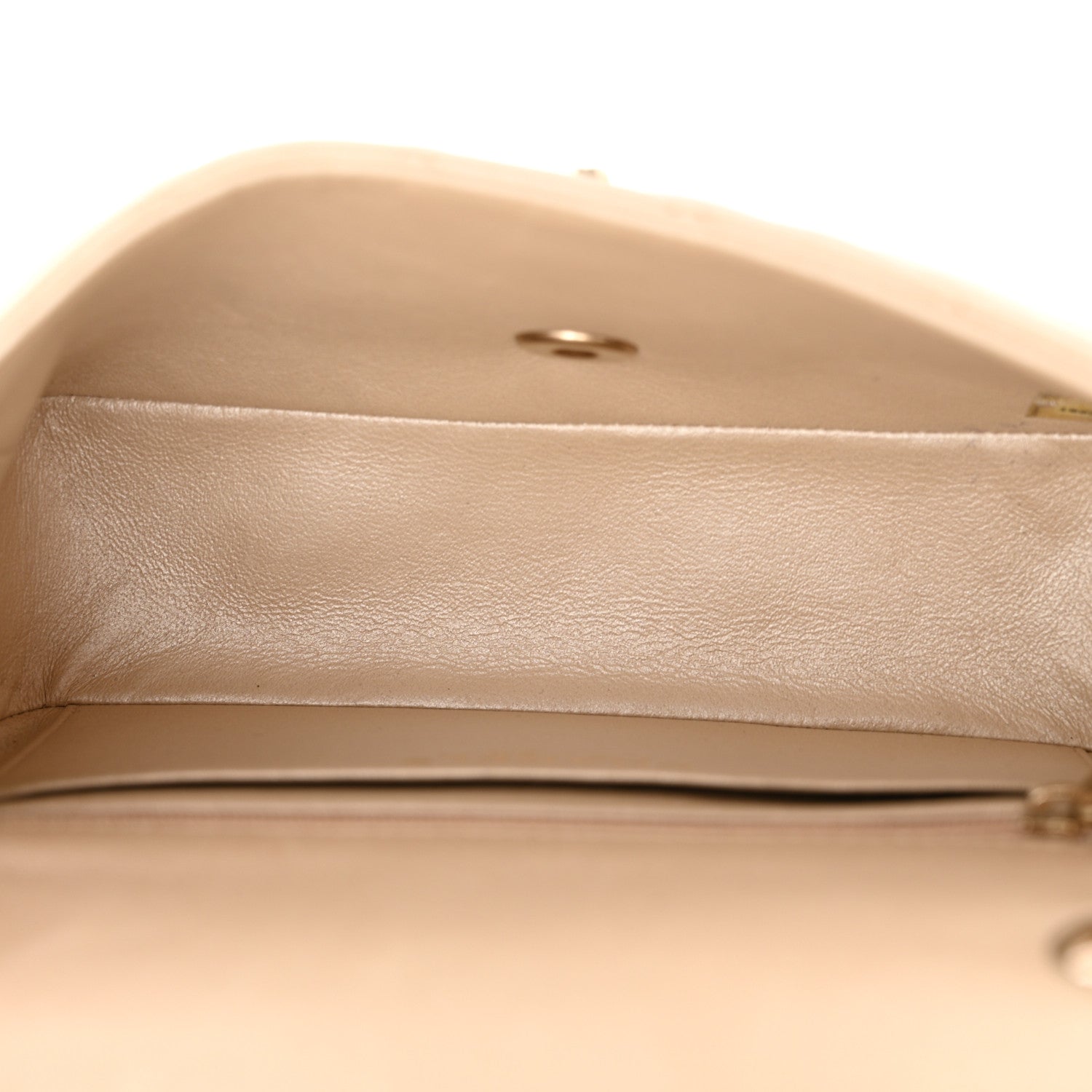 Chanel Iridescent Calfskin Quilted Mini Rectangular Flap Beige 5 of 14