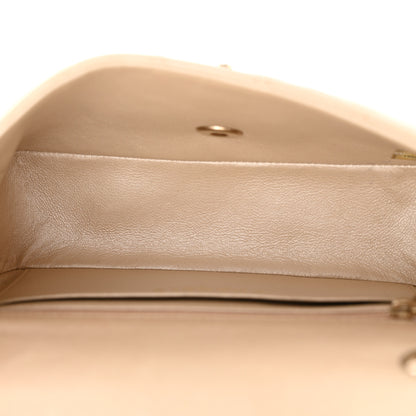 Chanel Iridescent Calfskin Quilted Mini Rectangular Flap Beige 5 of 14
