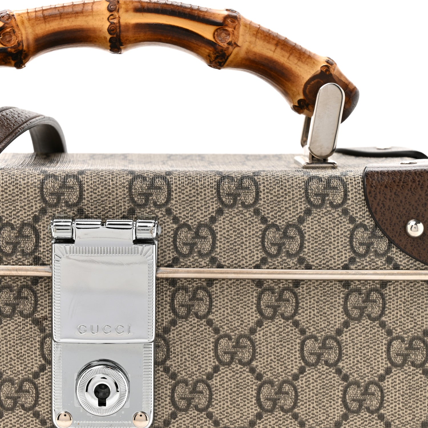 Gucci GG Supreme Monogram Globe-Trotter Beauty Case Brown 8 of 15
