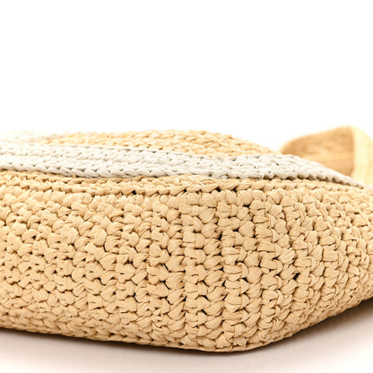 Valentino Garavani Raffia V Shoulder Bag 9 of 10