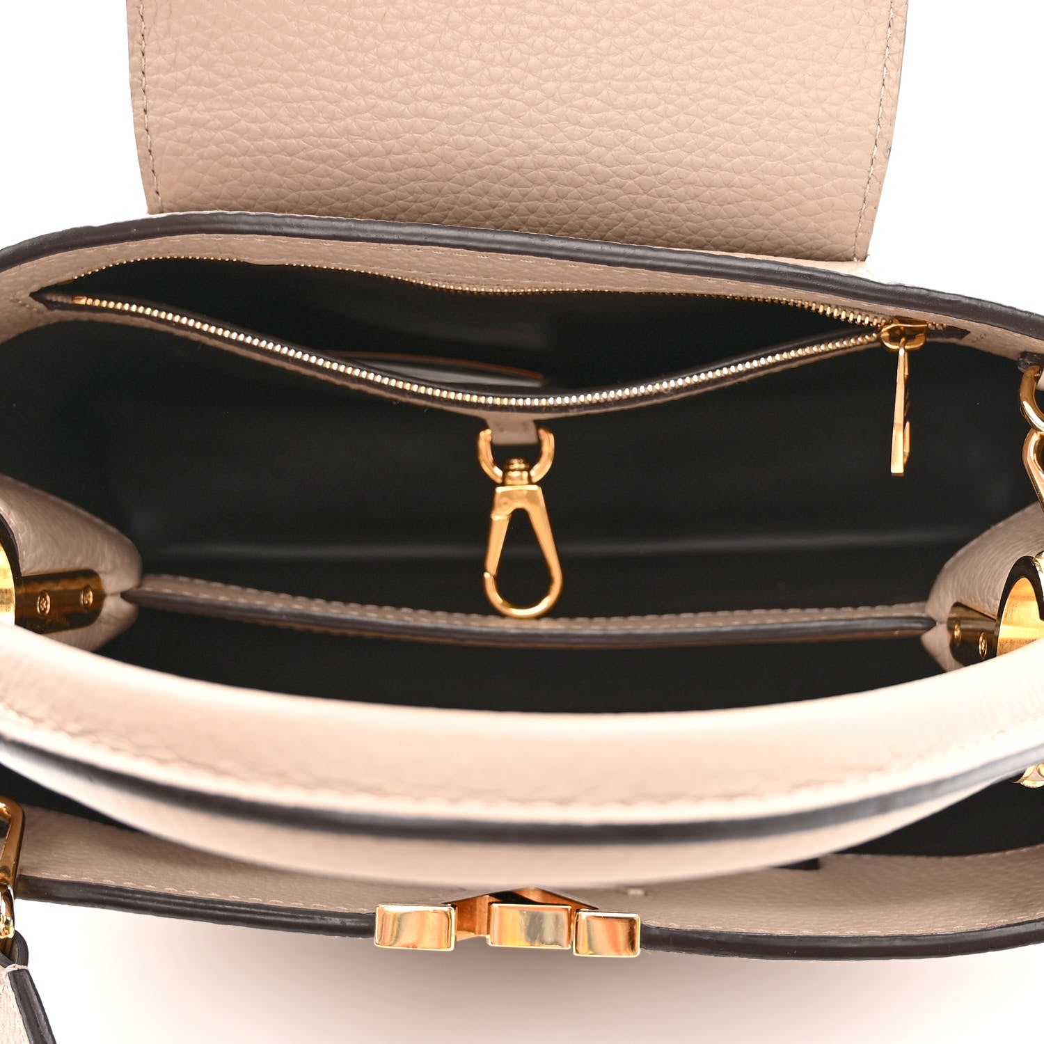 Louis Vuitton Taurillon Capucines MM Galet 5 of 10
