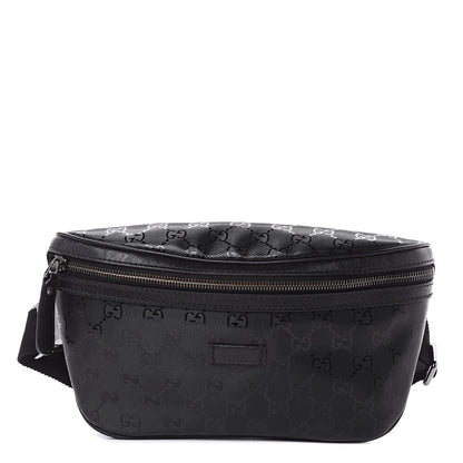 Gucci Imprime Monogram Belt Bag Black 1 of 10