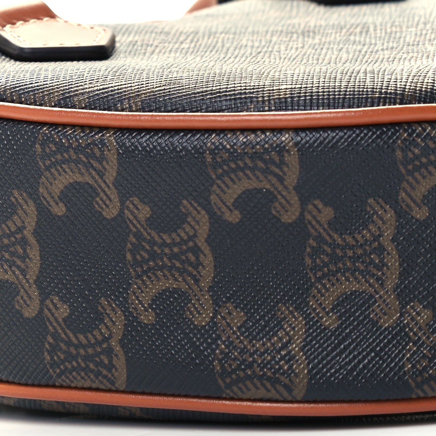 Celine Triomphe Canvas Calfskin Heart Bag Tan 9 of 10