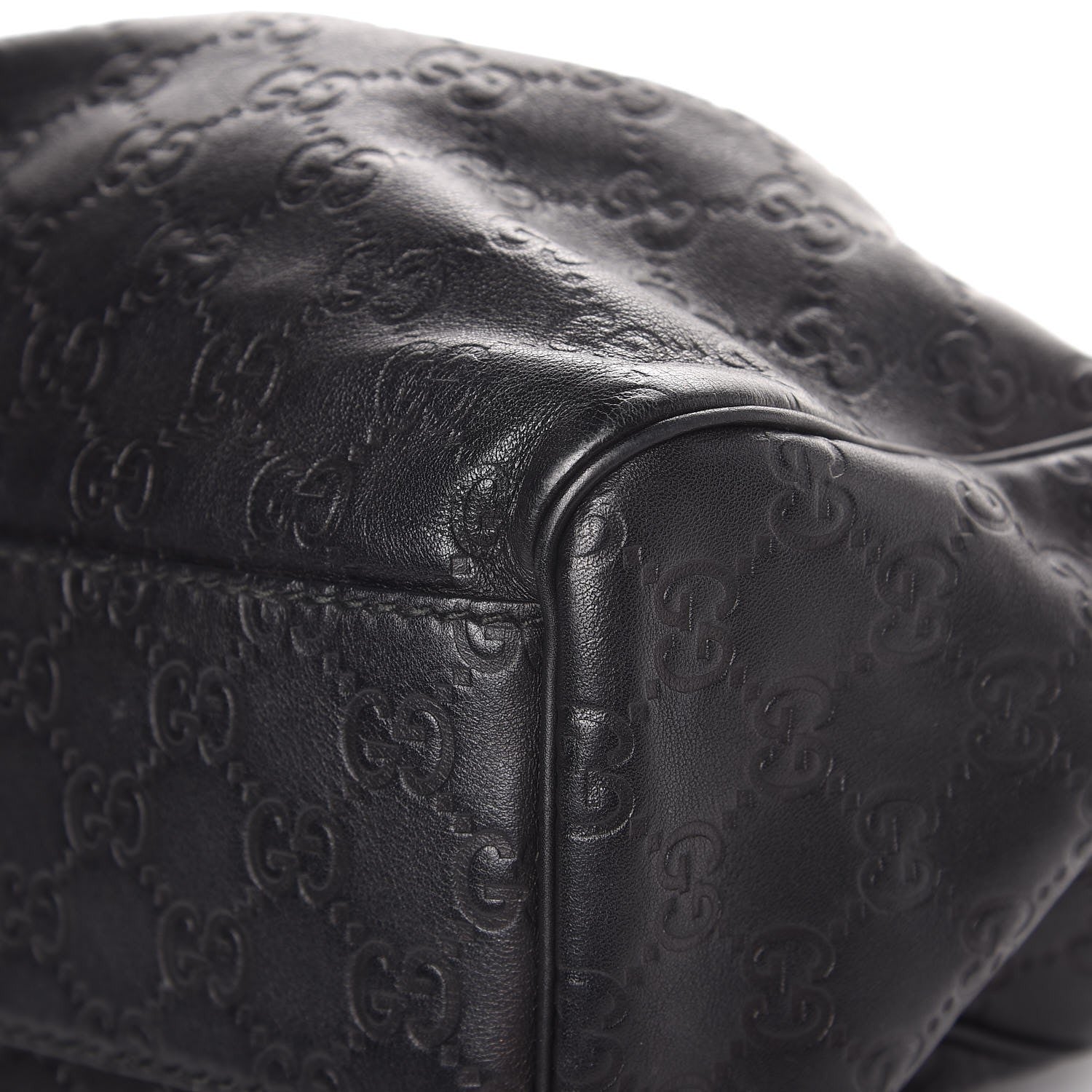 Gucci Guccissima Medium Sukey Tote Black 12 of 12