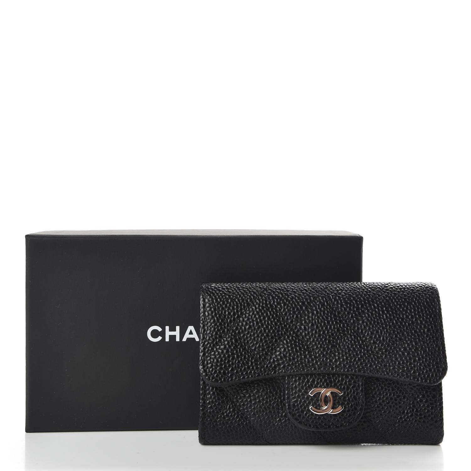 Chanel Caviar Quilted Flap Card Holder Black 7 of 7