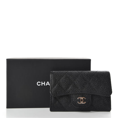 Chanel Caviar Quilted Flap Card Holder Black 7 of 7