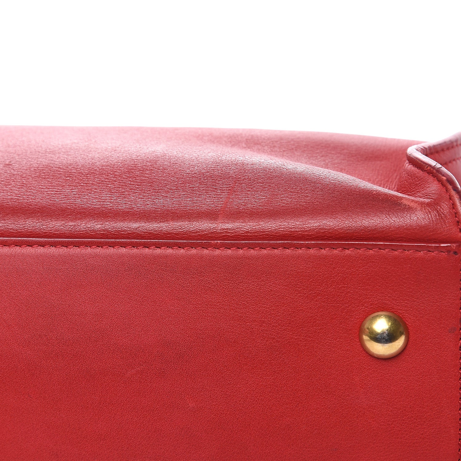 Saint Laurent Calfskin Small Classic Y Cabas Rouge Orient 11 of 21