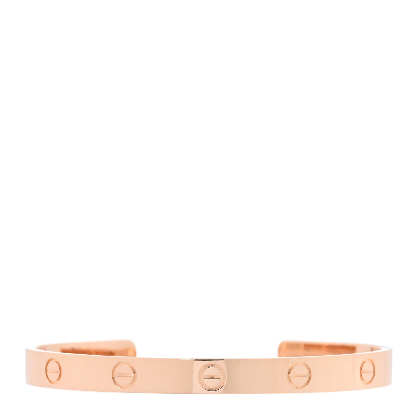 18K Pink Gold LOVE Cuff Bracelet 18