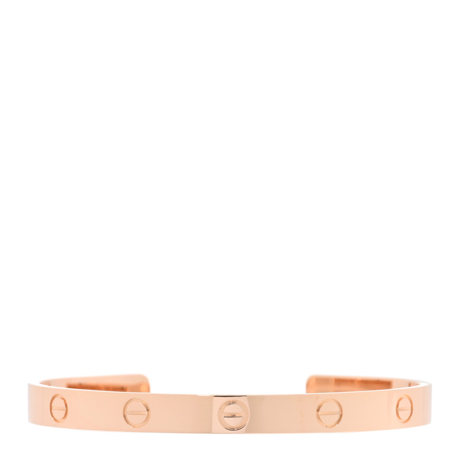 Cartier 18K Pink Gold LOVE Cuff Bracelet 18 1 of 4