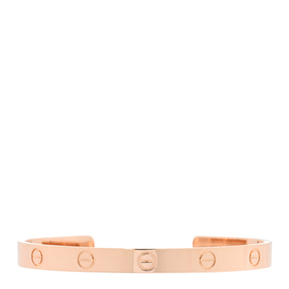 Cartier 18K Pink Gold LOVE Cuff Bracelet 18 1 of 4