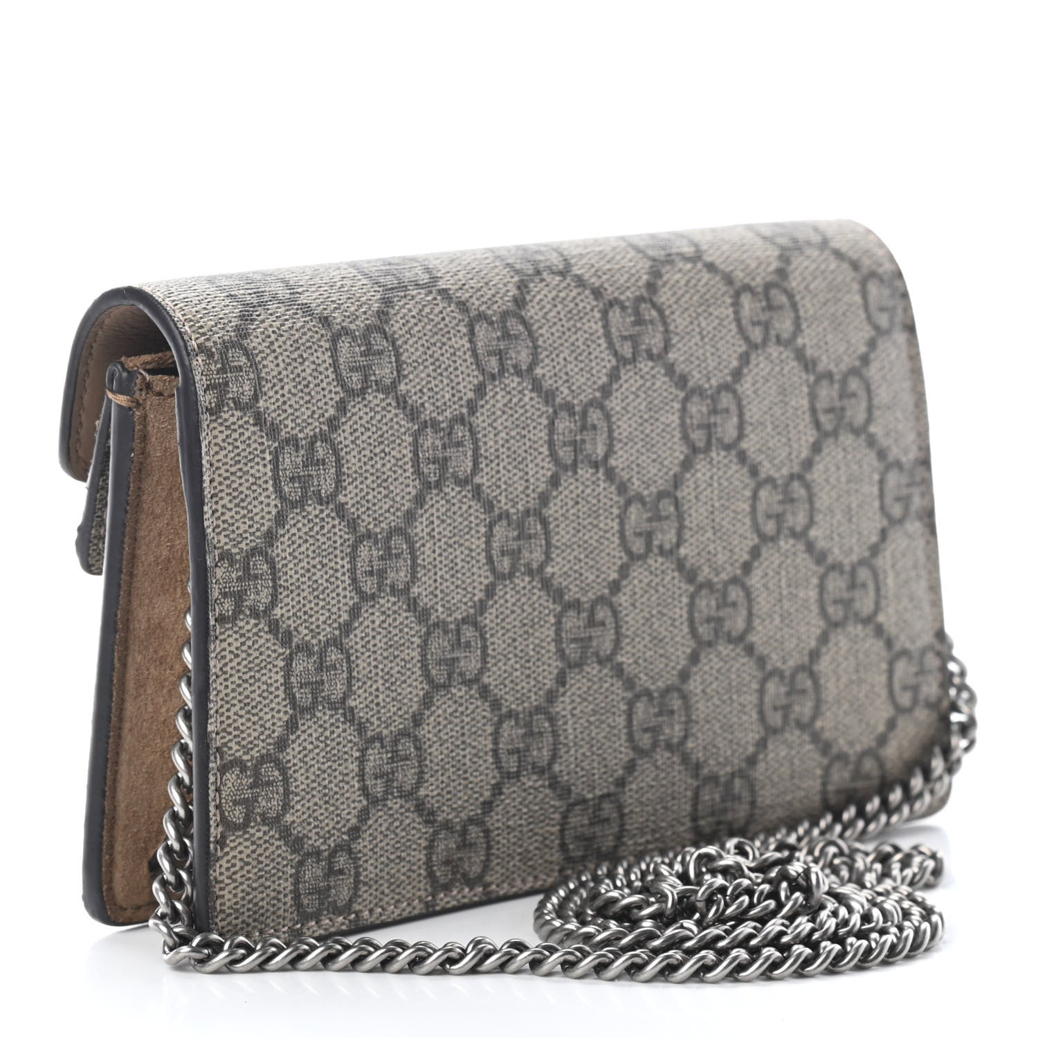 Gucci GG Supreme Monogram Super Mini Dionysus Shoulder Bag Taupe 3 of 8