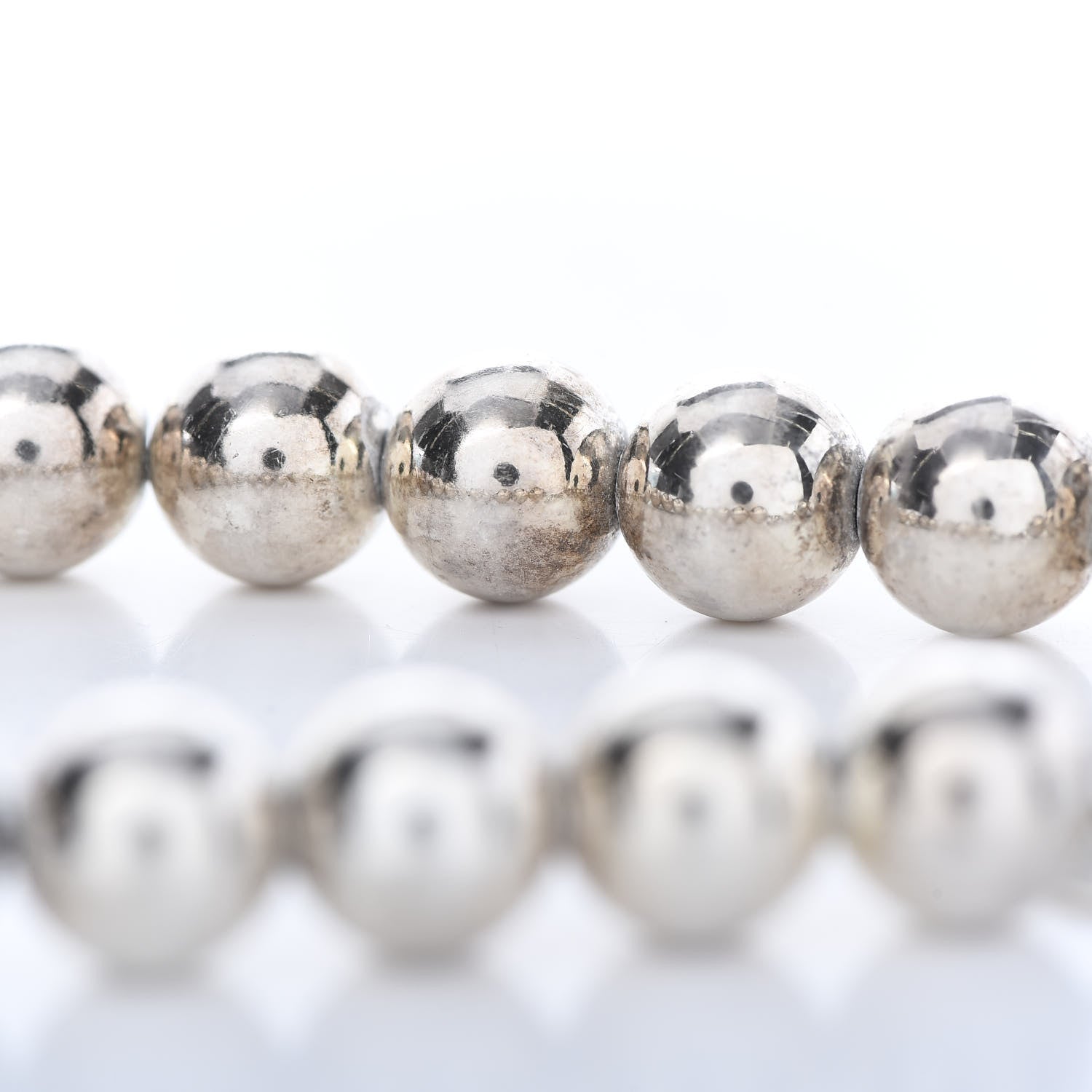 Tiffany Sterling Silver 10mm HardWear Ball Bracelet 6 of 6