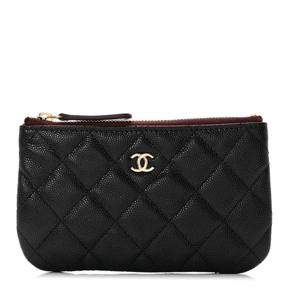 Chanel Caviar Quilted Small Cosmetic Case Black 1 of 7