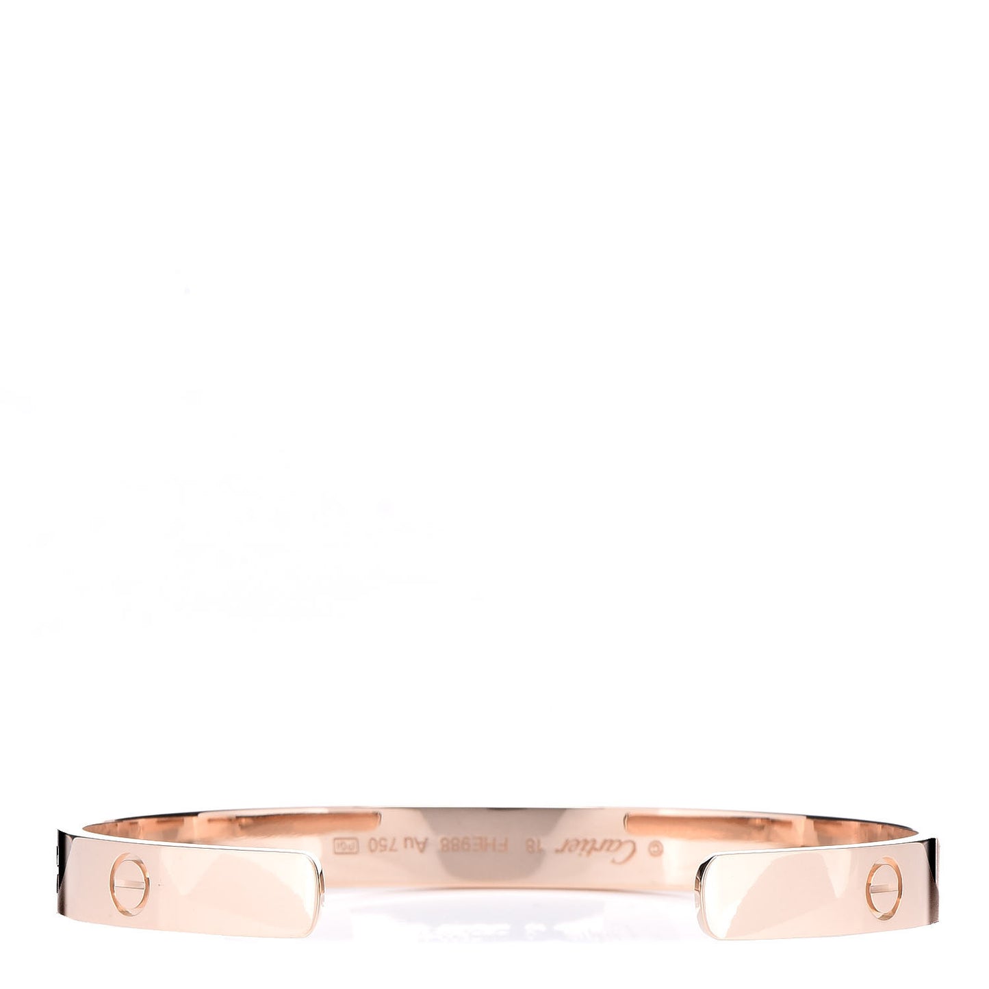 18K Pink Gold LOVE Cuff Bracelet 18