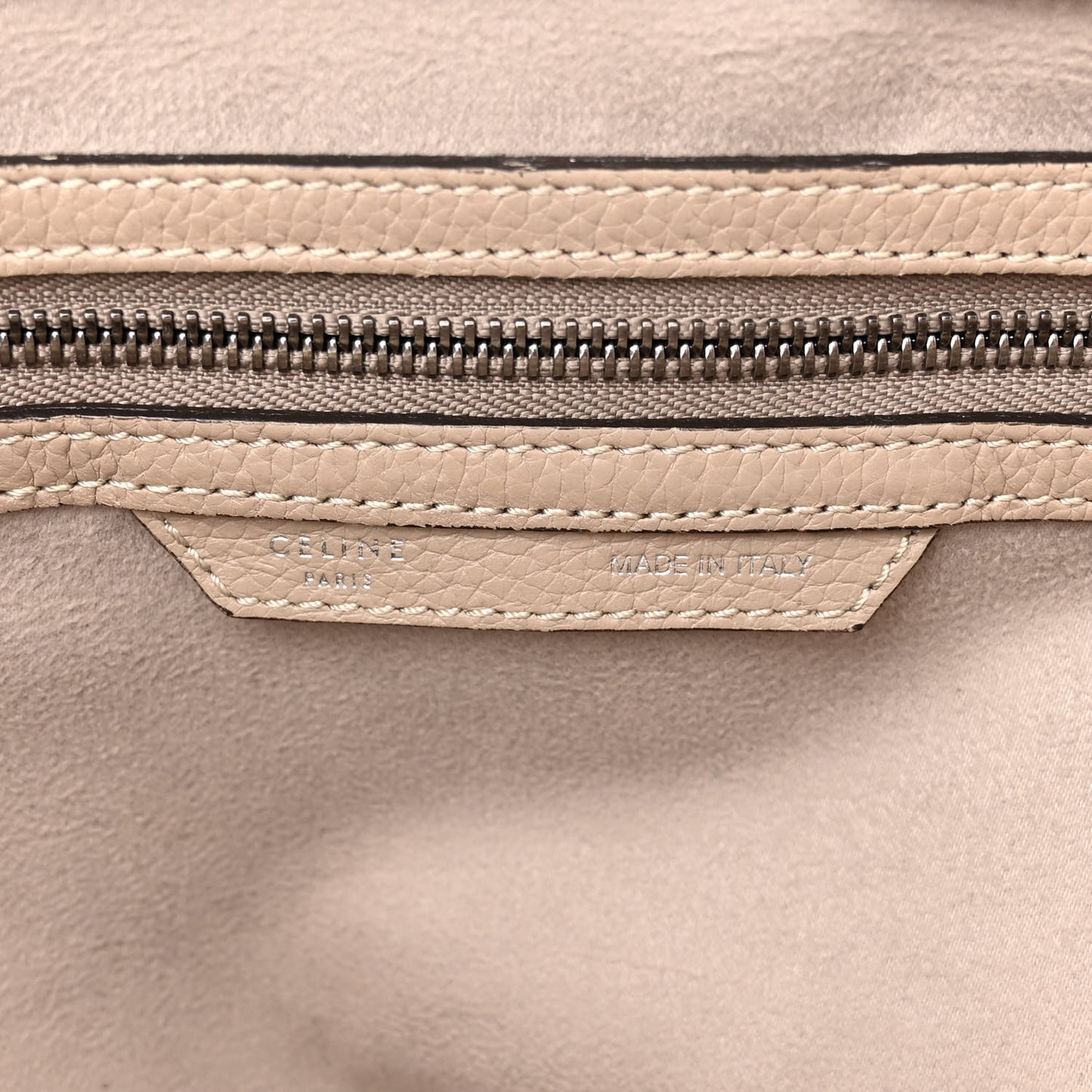 Drummed Calfskin Mini Luggage Dune
