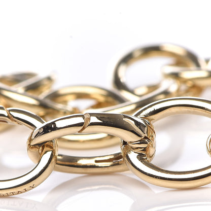 Tiffany 18K Yellow Gold Round Chain Link Bracelet 5 of 5