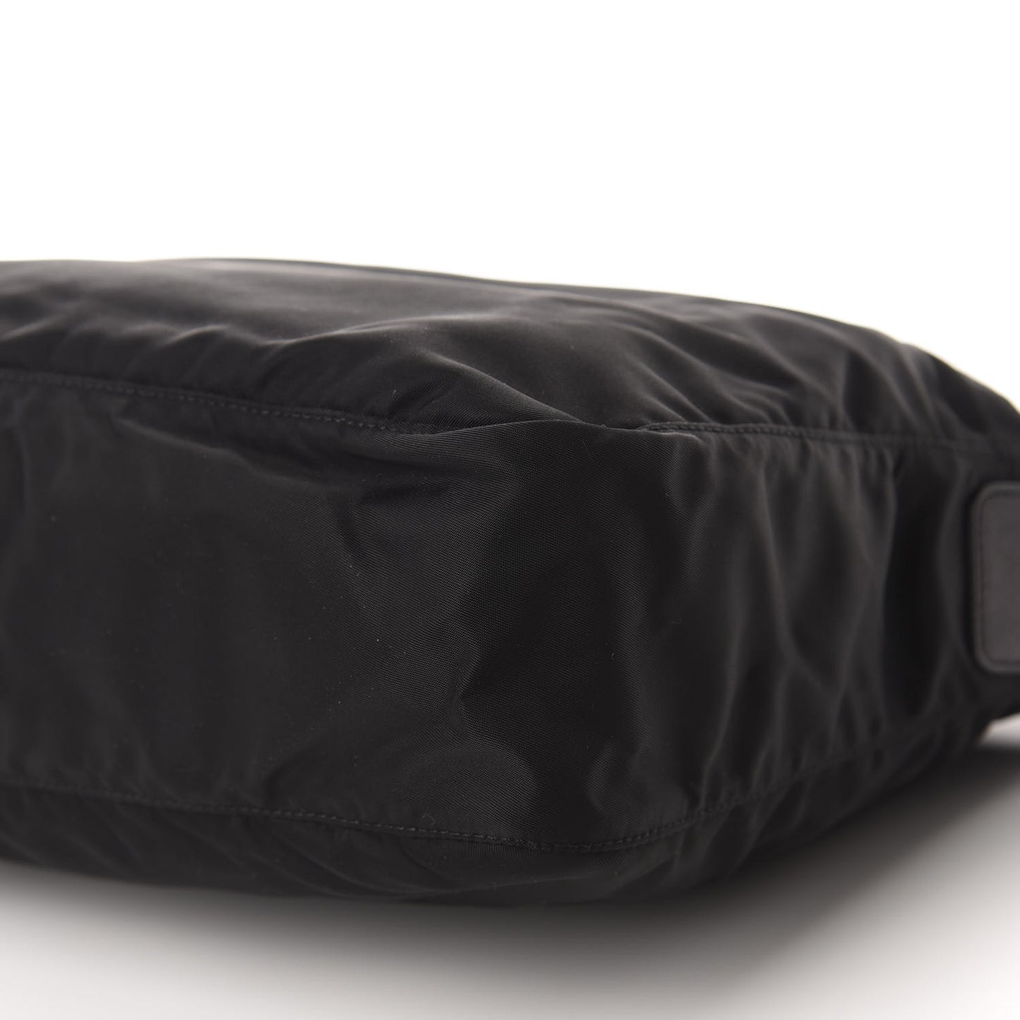 Nylon Vela Flat Messenger Bag Black