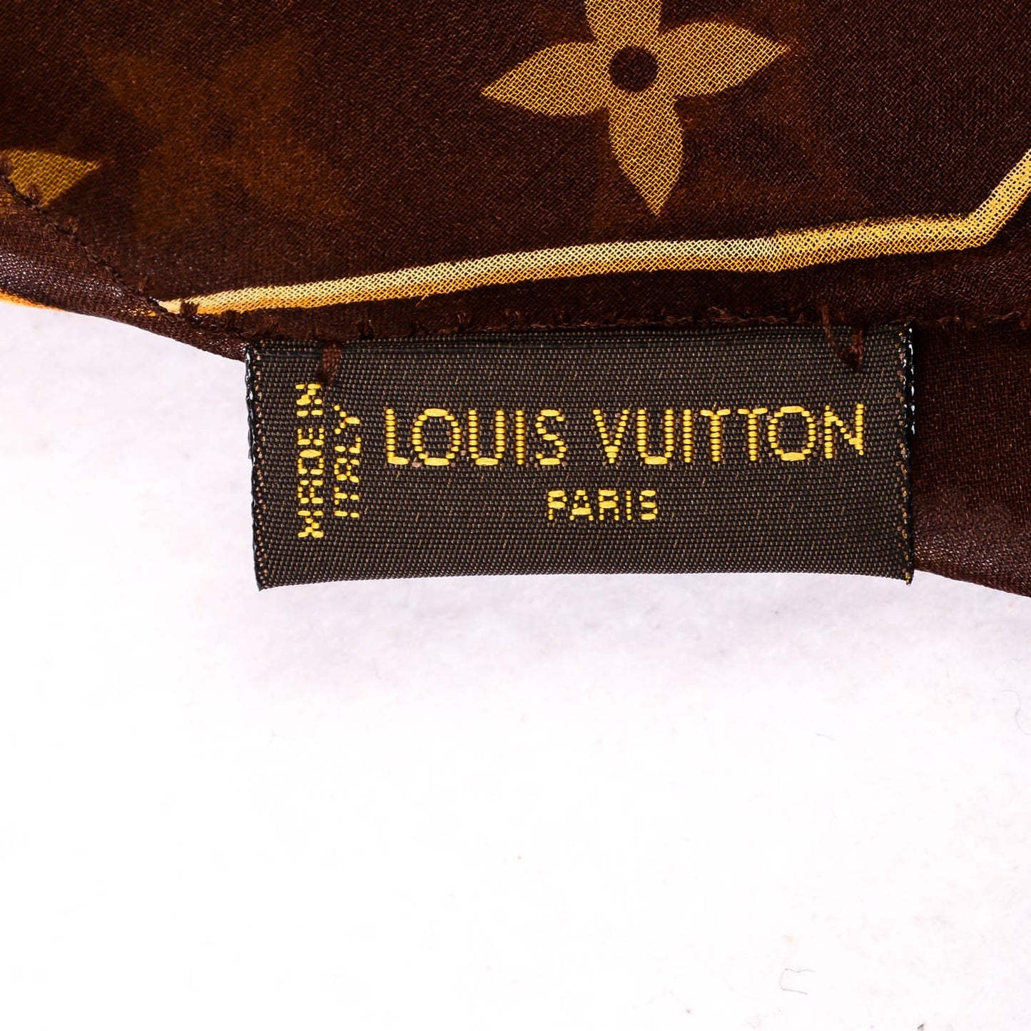 Silk Crepe Leopard Monogram Scarf