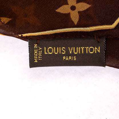 Louis Vuitton Silk Crepe Leopard Monogram Scarf 5 of 5