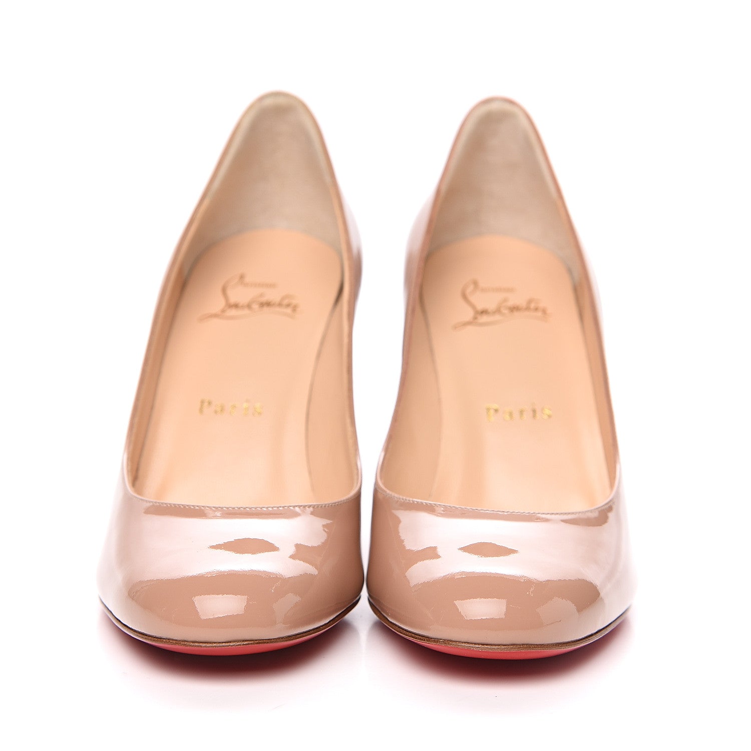 Christian Louboutin Patent Lady Gena 85 Pumps 36 Nude 2 of 8