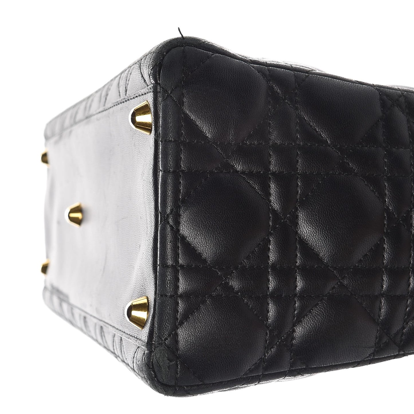 Lambskin Cannage Large Lady Dior Black