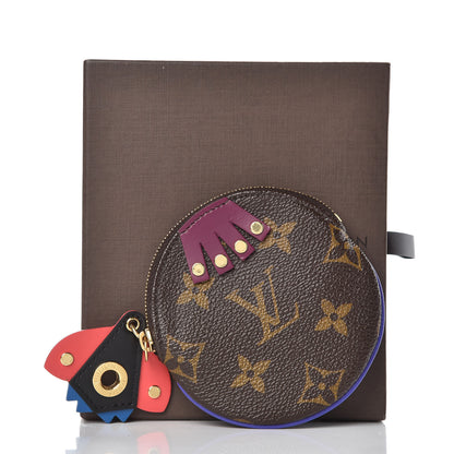 Louis Vuitton Monogram Totem Round Coin Purse Magenta 8 of 8
