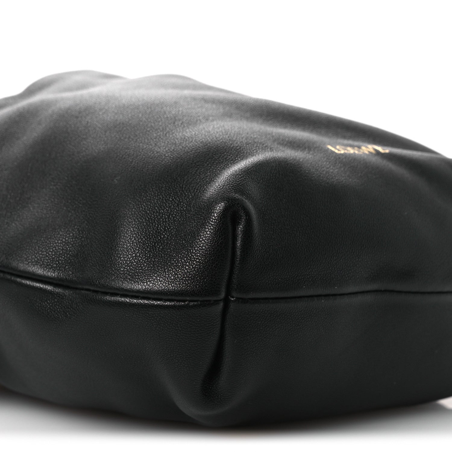 Loewe Mellow Nappa Donut Chain Mini Flamenco Knot Clutch Black 9 of 10
