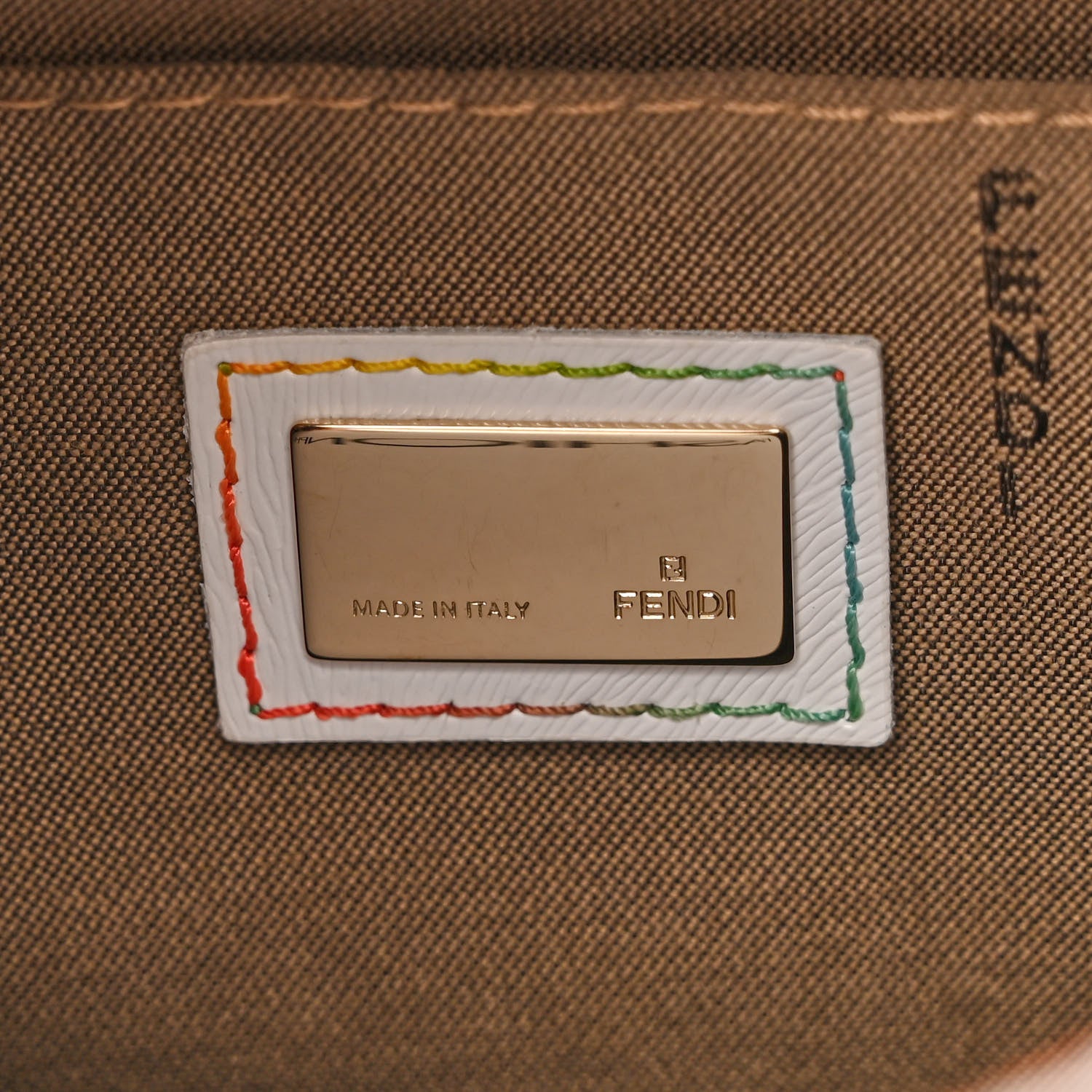 Fendi Zucca Spalmati Vitello FF Multicolor Forever Boston Multicolor White 6 of 14