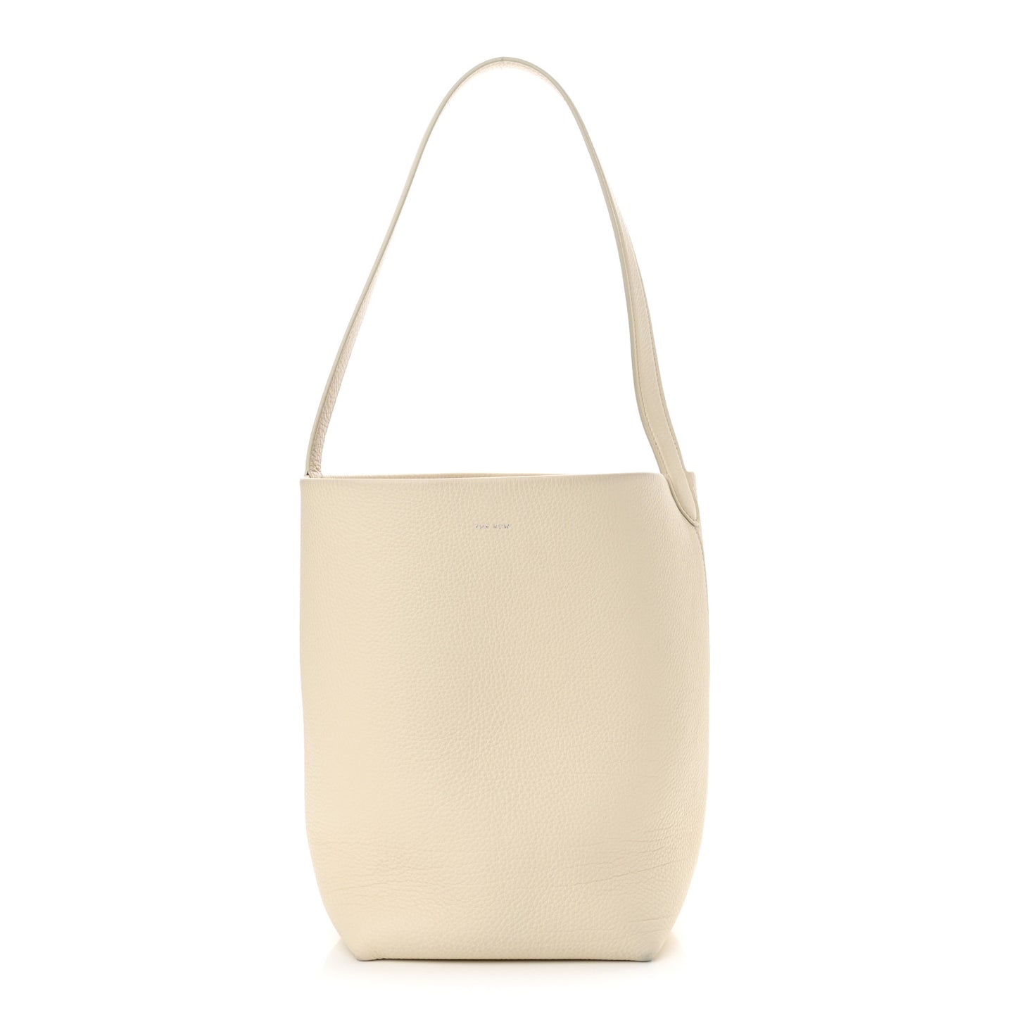 Grained Calfskin Medium N/S Park Tote Ivory