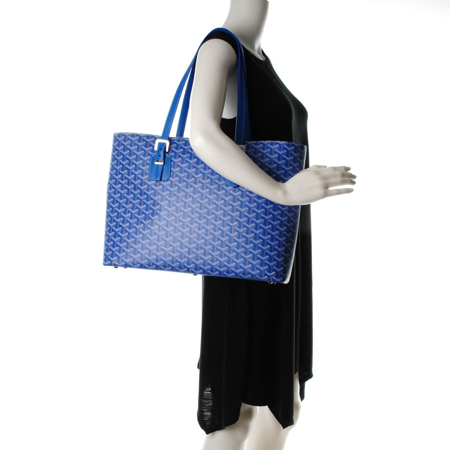 Goyardine Toile Sac Marie Galante GM Sky Blue