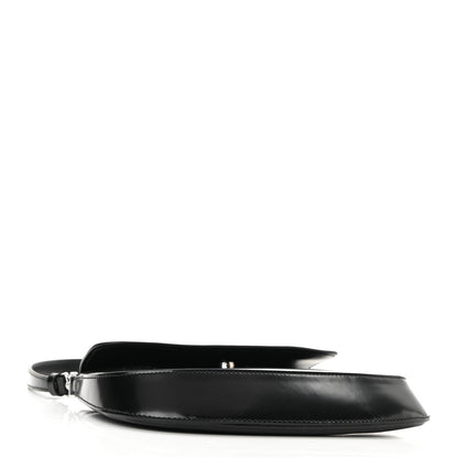 Prada Spazzolato Cleo Flap Shoulder Bag Black 4 of 9