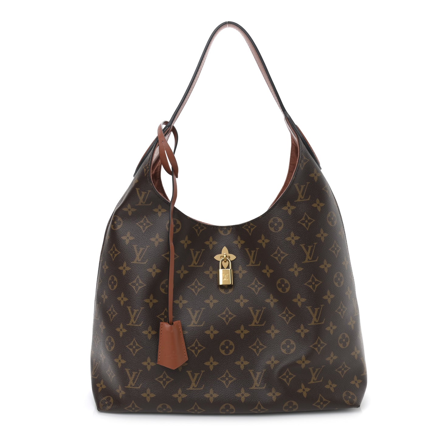Monogram Flower Hobo Caramel