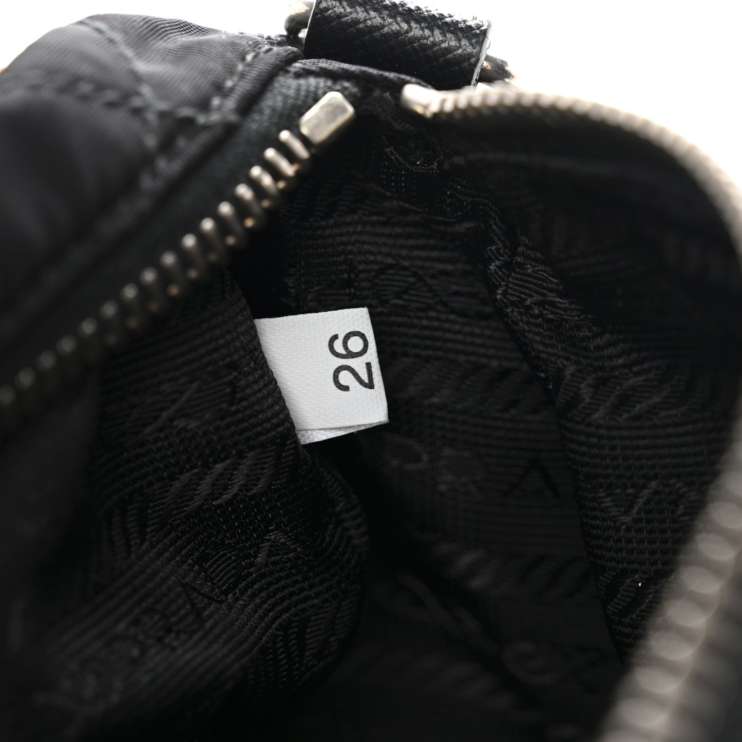 Tessuto Nylon Saffiano Impunturato Quilted Barrel Pochette Black