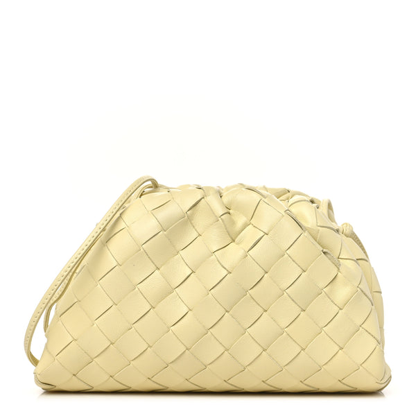 Bottega Veneta Nappa Intrecciato The Mini Pouch Ice Cream 1496976