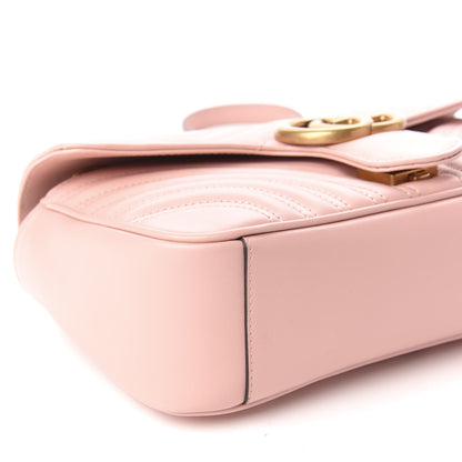 Gucci Calfskin Matelasse Small GG Marmont Shoulder Bag Perfect Pink 7 of 11