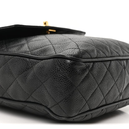 Chanel Caviar Quilted Flap Camera Case Black 10 of 11