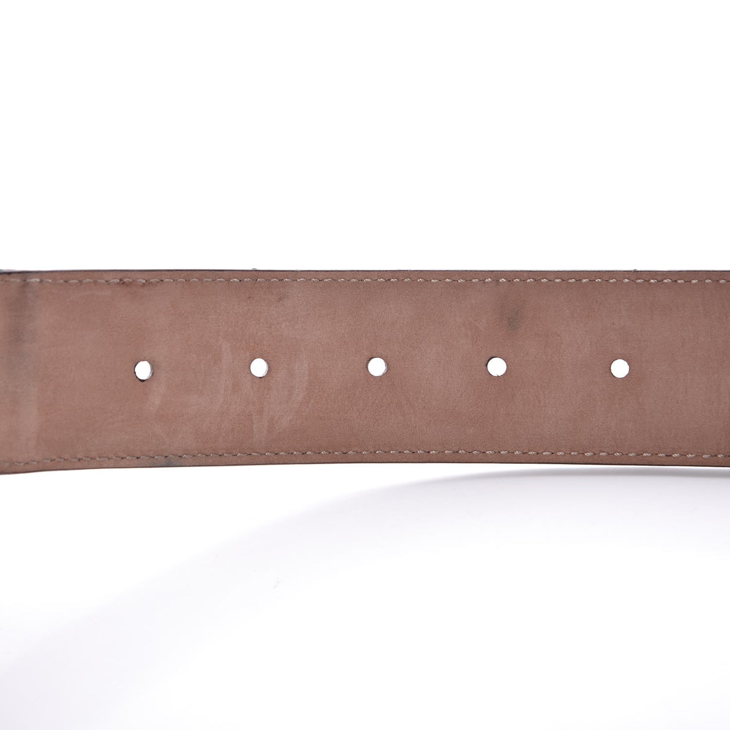 Nylon Calfskin Double G Web 40mm Belt 85 34 Green Red Cuir