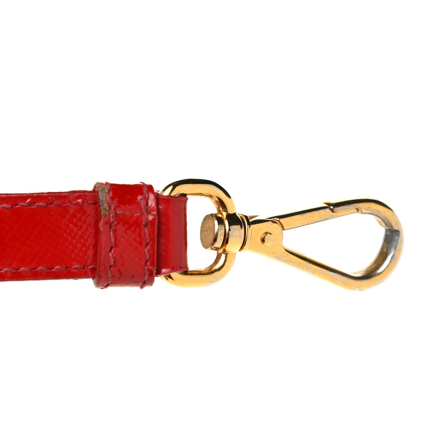 Saffiano Vernice Mini Galleria Double Zip Tote Rosso