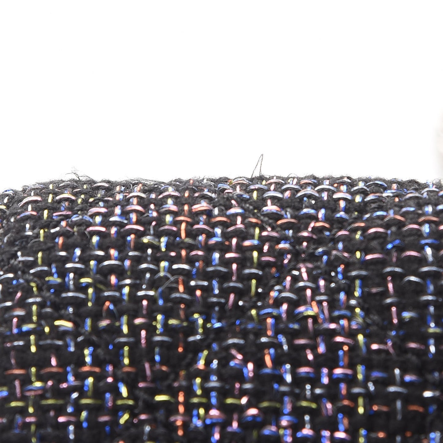 Tweed Lambskin Quilted Mini Beauty Lock Flap Multicolor Black