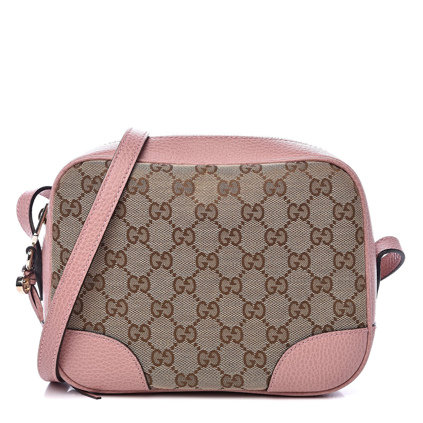 Monogram Mini Bree Messenger Bag Beige Soft Pink