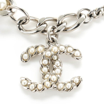 Chanel Pearl CC Chain Bracelet Silver 3 of 5