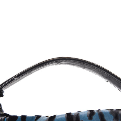 Proenza Schouler Lambskin Velvet Medium Woodgrain PS1 Satchel Teal Black 11 of 17