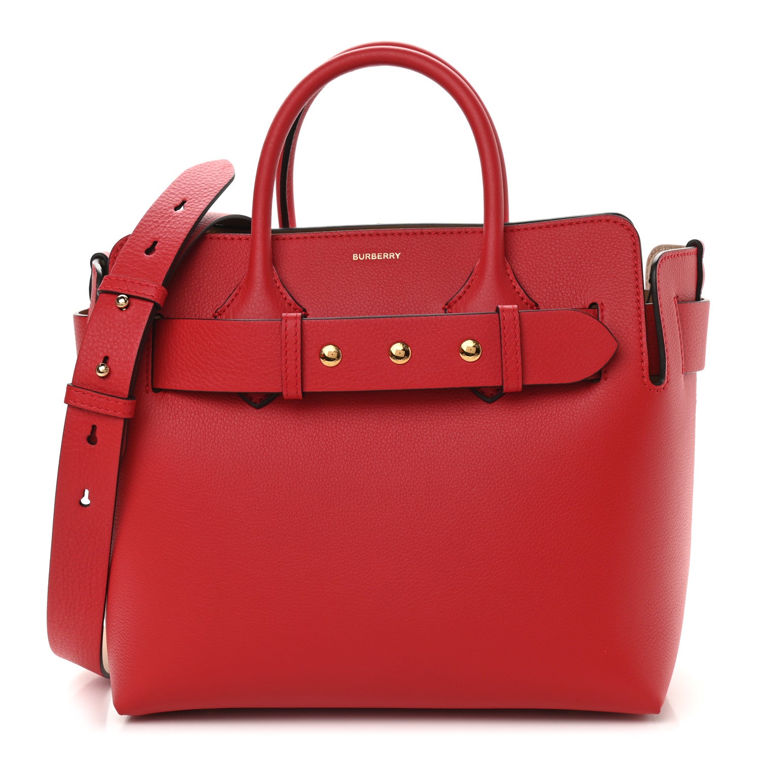 Burberry Soft Grain Calfskin Small Belt Bag Marais Bright Military Red 1 of 9