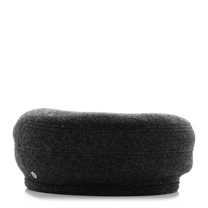 Hermes Wool Cashmere Saint Honore Clou De Selle Beret Black 1 of 8
